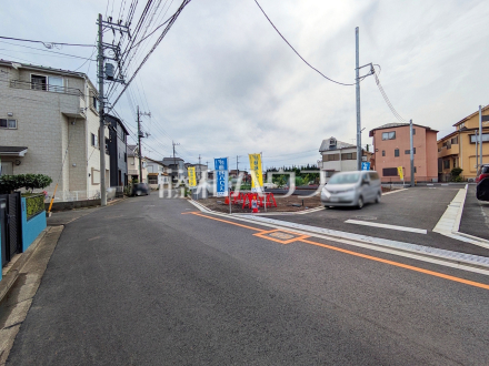 接道状況および現場風景　【新座市石神３丁目】／撮影日2026/04/24