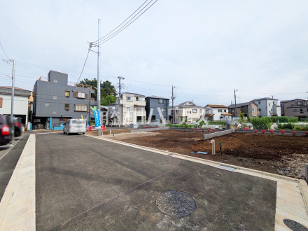 接道状況および現場風景　【新座市石神３丁目】／撮影日2026/04/24