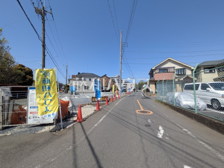 接道状況および現場風景　【清瀬市竹丘２丁目】／撮影日2026/04/11