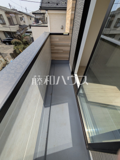 ≪2号棟　バルコニー≫南向きバルコニーは洗濯物もよく乾きます♪【府中市浅間町４丁目】／撮影日2026/03/22