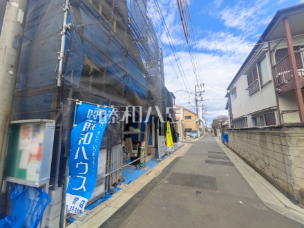 接道状況および現場風景　【練馬区桜台１丁目】／撮影日2026/03/19