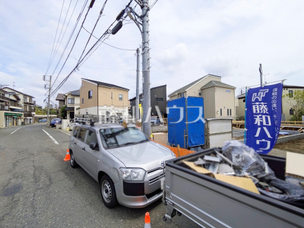接道状況および現場風景　【調布市染地２丁目】／撮影日2026/04/13