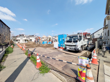 接道状況および現場風景　【狛江市駒井町３丁目】／撮影日2026/03/28