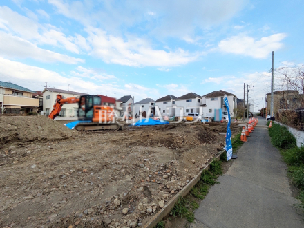 接道状況および現場風景　【狛江市駒井町３丁目】／撮影日2026/03/27