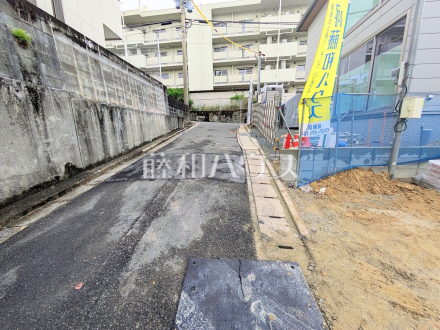 接道状況および現場風景　【福岡市城南区松山１丁目】／撮影日2026/05/21
