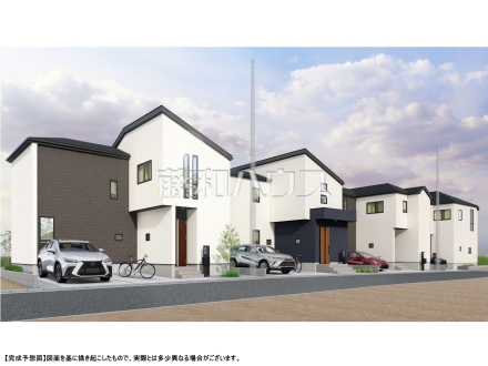 完成予想図（外観）　8～11号棟【新座市野火止３丁目】