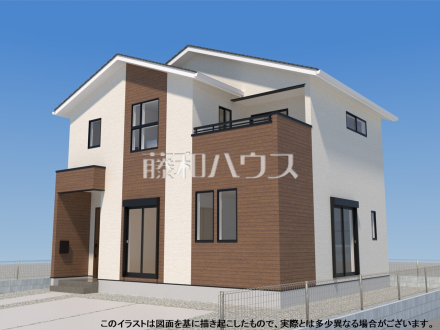 完成予想図（外観）　【糟屋郡粕屋町花ヶ浦２丁目】