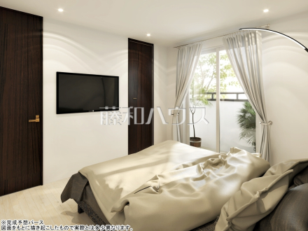 4号棟　完成予想図（内観／主寝室）　【東村山市青葉町１丁目】