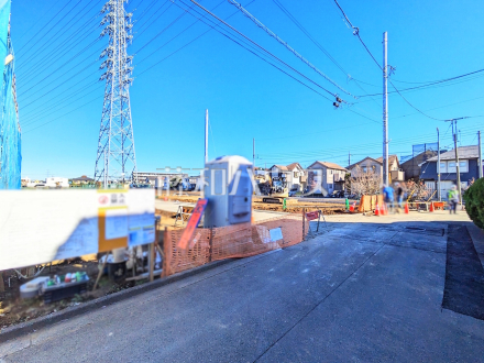 接道状況および現場風景　【立川市若葉町２丁目】／撮影日2025/11/22