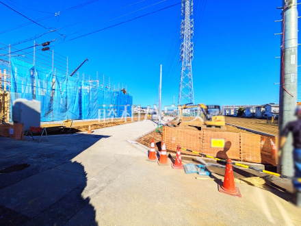 接道状況および現場風景　【立川市若葉町２丁目】／撮影日2025/11/22