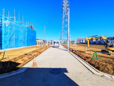 接道状況および現場風景　【立川市若葉町２丁目】／撮影日2025/11/22