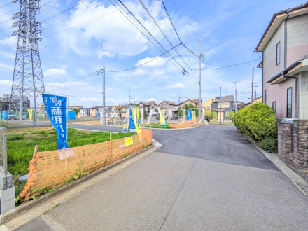 接道状況および現場風景　【立川市若葉町２丁目】／撮影日2026/04/14