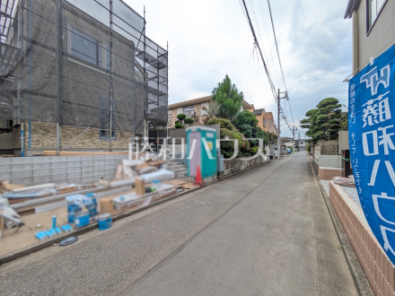 接道状況および現場風景　【小平市鈴木町１丁目】／撮影日2026/07/13