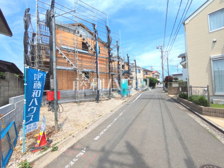 4号棟　接道状況および現場風景　【東大和市奈良橋６丁目】／撮影日2026/06/13