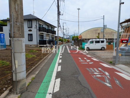 接道状況および現場風景　【狛江市東野川３丁目】／撮影日2026/04/24