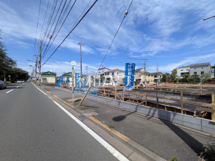 接道状況および現場風景　【武蔵野市桜堤３丁目】／撮影日2026/05/04