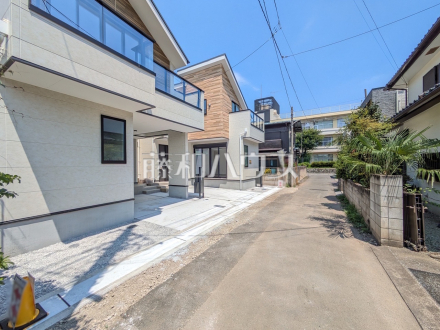 接道状況および現場風景　【国立市中１丁目】／撮影日2026/07/21