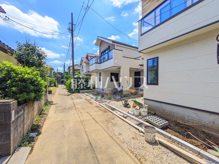 接道状況および現場風景　【国立市中１丁目】／撮影日2026/07/09