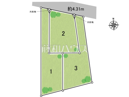 全体区画図　【日野市日野台２丁目】
