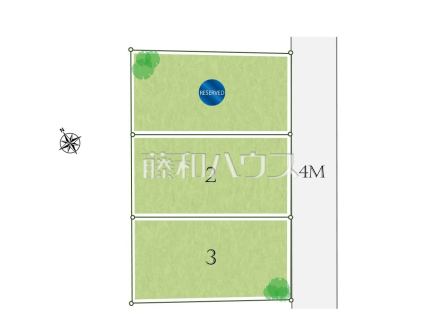 全体区画図　【調布市調布ケ丘４丁目】