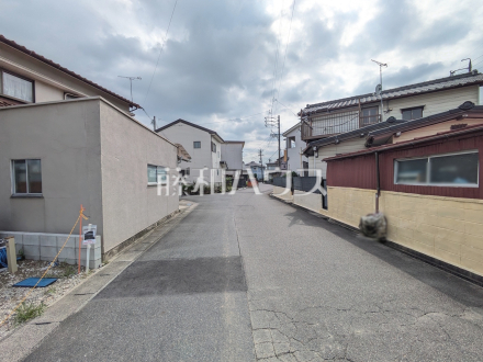 接道状況および現場風景　【春日井市坂下町３丁目】／撮影日2026/07/07