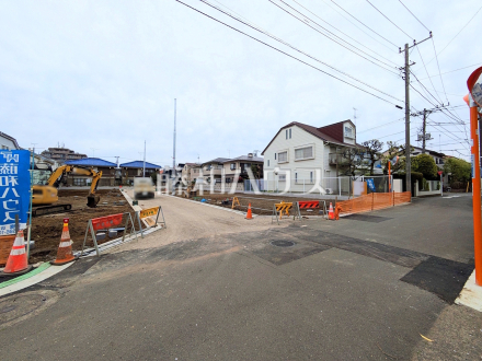 接道状況および現場風景　【三鷹市上連雀９丁目】／撮影日2026/04/09
