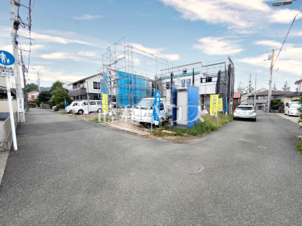 C号棟　接道状況および現場風景　【八王子市東浅川町】／撮影日2026/07/17