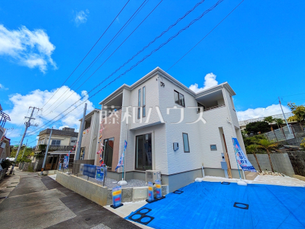 接道状況および現場風景　【宜野湾市野嵩４丁目】／撮影日2026/08/17