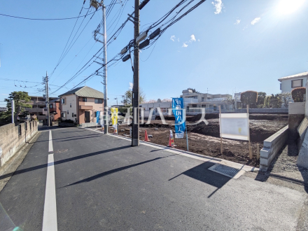 接道状況および現場風景　【東村山市廻田町３丁目】／撮影日2026/04/02