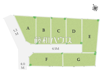 全体区画図　【府中市本宿町１丁目】