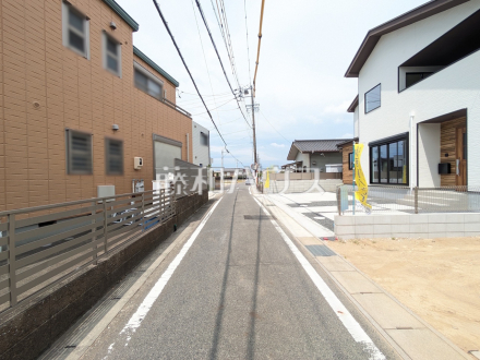 接道状況および現場風景　【春日井市町屋町】／撮影日2026/07/27