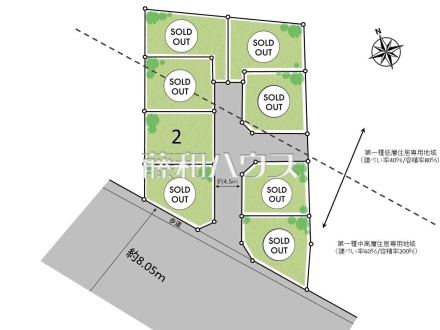 全体区画図　【三鷹市北野３丁目】