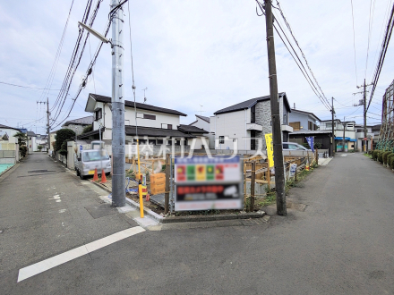 接道状況および現場風景　【調布市富士見町３丁目】／撮影日2026/07/13