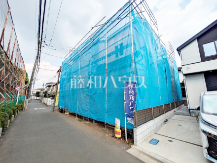 接道状況および現場風景　【調布市富士見町３丁目】／撮影日2026/07/24