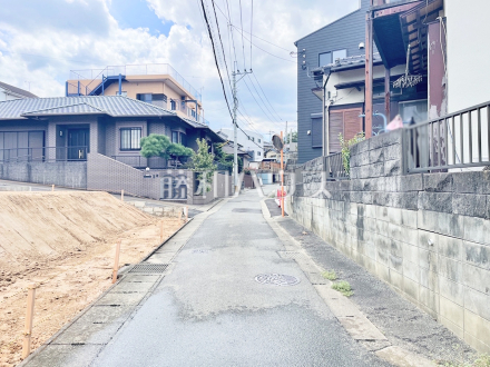 接道状況および現場風景　【福岡市南区和田２丁目】／撮影日2026/08/29