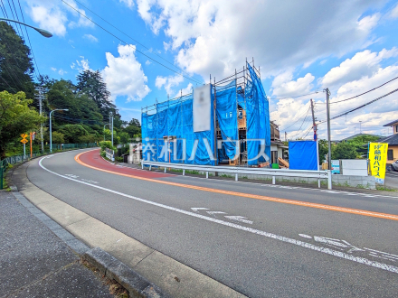 接道状況および現場風景　【八王子市廿里町】／撮影日2026/08/09