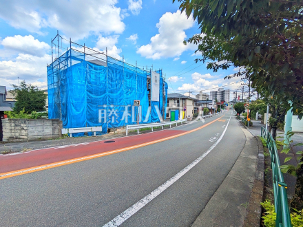 接道状況および現場風景　【八王子市廿里町】／撮影日2026/08/09
