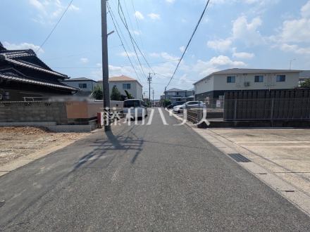 接道状況および現場風景　【春日井市篠木町４丁目】／撮影日2026/06/12