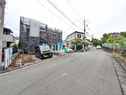 接道状況および現場風景　【八王子市東中野】／撮影日2026/09/11
