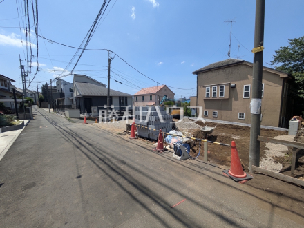 接道状況および現場風景　【東久留米市浅間町３丁目】／撮影日2026/07/23