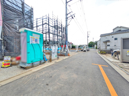 接道状況および現場風景　【新座市新堀２丁目】／撮影日2026/07/27