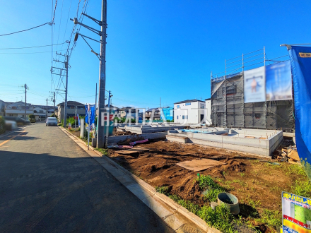 接道状況および現場風景 　【新座市新堀２丁目】／撮影日2026/07/10