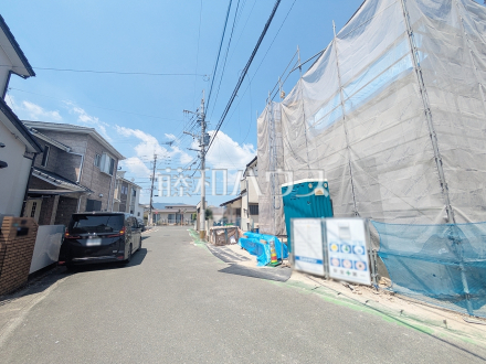 接道状況および現場風景　【福岡市早良区野芥７丁目】／撮影日2026/08/02