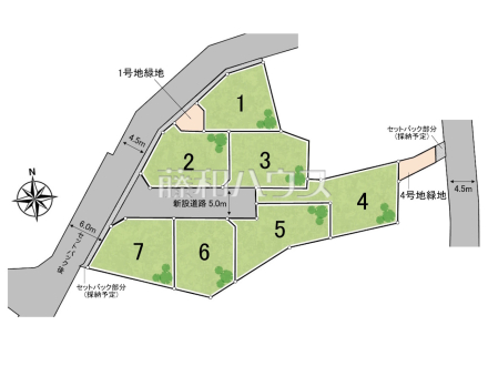 全体区画図【東久留米市新川町1丁目】西武池袋線　東久留米駅 徒歩8分・ひばりヶ丘駅 徒歩17分