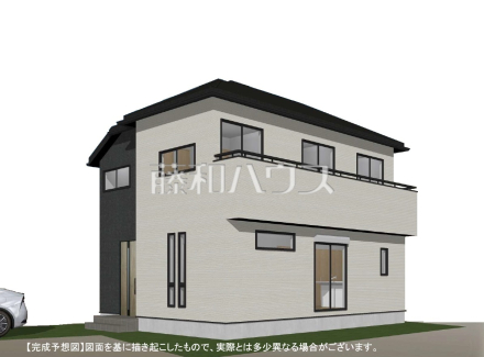 ≪完成予想図・外観パース≫  セミオーダー型住宅のご提案です。「こんな部屋を作りたい」「こんな風に暮らしたい」というお客様の夢をぜひお聞かせください。【東久留米市新川町１丁目】　
[参考プラン] 
建物価格：1,800万円（税込）　建物面積：98.12m&sup2;