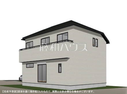 ≪完成予想図・外観パース≫  理想の暮らしを実現する為にはどんな間取りが良いか。希望を叶える為に参考プランをご用意しておりますので、ぜひお役立て下さい。【東久留米市新川町１丁目】　
[参考プラン] 
建物価格：1,800万円（税込）　建物面積：98.12m&sup2;