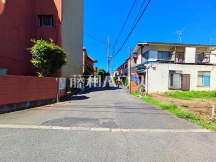 接道状況および現場風景　【中野区沼袋３丁目】／撮影日2026/09/14