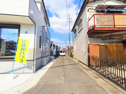 接道状況および現場風景　【春日井市牛山町】／撮影日2026/10/10