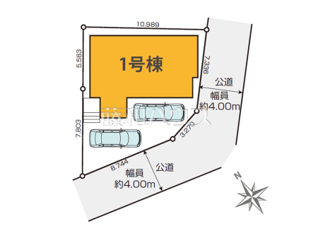 全体区画図　【春日井市牛山町】