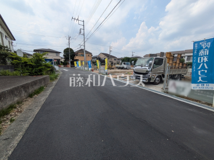 接道状況および現場風景　【日野市三沢】／撮影日2026/07/16